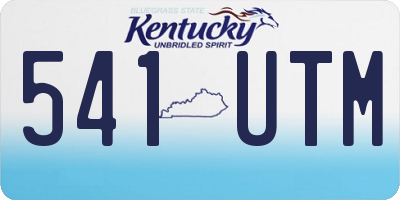 KY license plate 541UTM