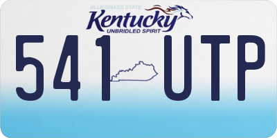 KY license plate 541UTP