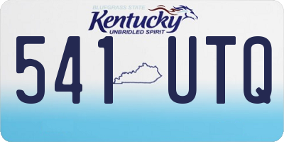 KY license plate 541UTQ