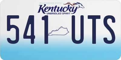 KY license plate 541UTS