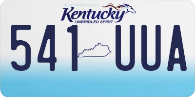 KY license plate 541UUA