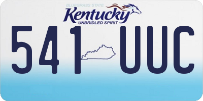 KY license plate 541UUC