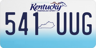 KY license plate 541UUG