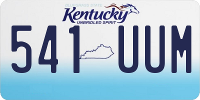 KY license plate 541UUM