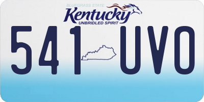 KY license plate 541UVO