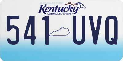 KY license plate 541UVQ