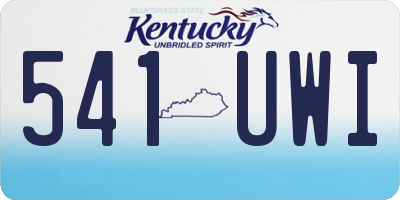 KY license plate 541UWI