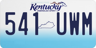 KY license plate 541UWM