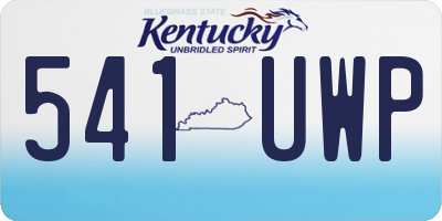KY license plate 541UWP