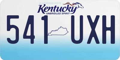 KY license plate 541UXH