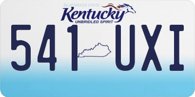 KY license plate 541UXI