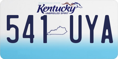 KY license plate 541UYA