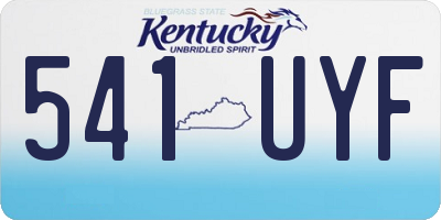 KY license plate 541UYF