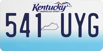 KY license plate 541UYG