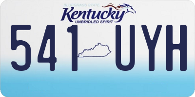 KY license plate 541UYH