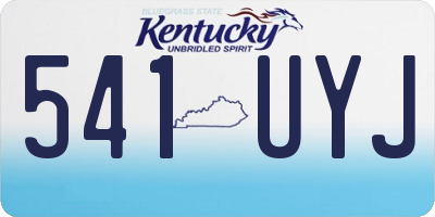 KY license plate 541UYJ