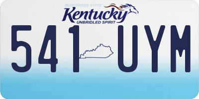 KY license plate 541UYM