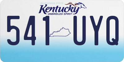 KY license plate 541UYQ