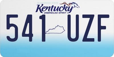 KY license plate 541UZF