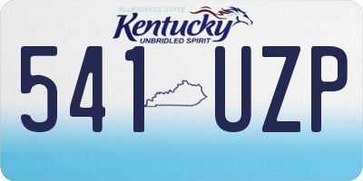 KY license plate 541UZP