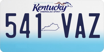 KY license plate 541VAZ
