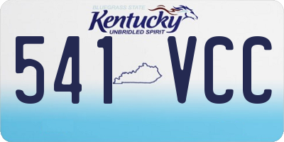KY license plate 541VCC