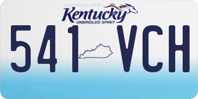 KY license plate 541VCH
