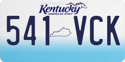 KY license plate 541VCK