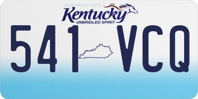 KY license plate 541VCQ