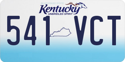 KY license plate 541VCT