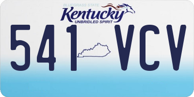 KY license plate 541VCV