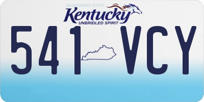 KY license plate 541VCY
