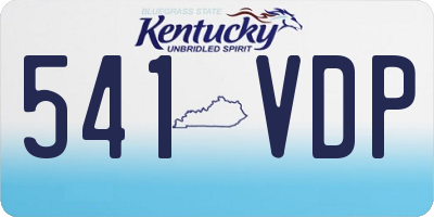 KY license plate 541VDP