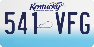 KY license plate 541VFG