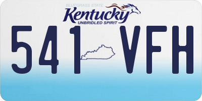 KY license plate 541VFH