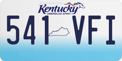 KY license plate 541VFI
