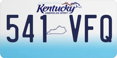 KY license plate 541VFQ