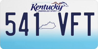 KY license plate 541VFT