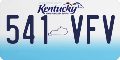 KY license plate 541VFV