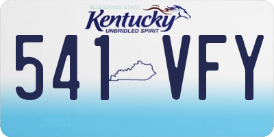 KY license plate 541VFY