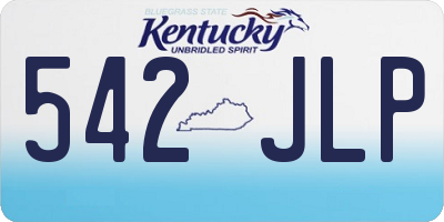 KY license plate 542JLP