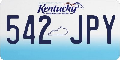 KY license plate 542JPY