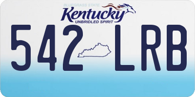 KY license plate 542LRB