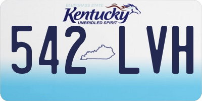 KY license plate 542LVH