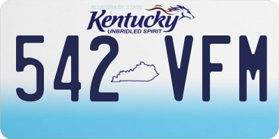 KY license plate 542VFM