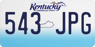 KY license plate 543JPG