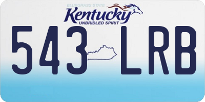 KY license plate 543LRB