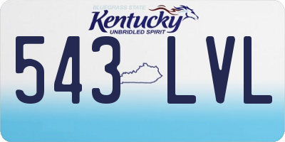KY license plate 543LVL