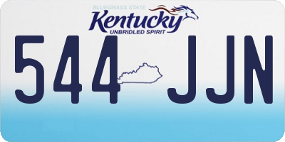 KY license plate 544JJN
