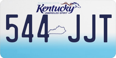 KY license plate 544JJT
